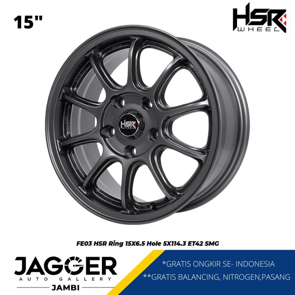 Velg mobil innova, rush, terios, Hsr FE03 R15