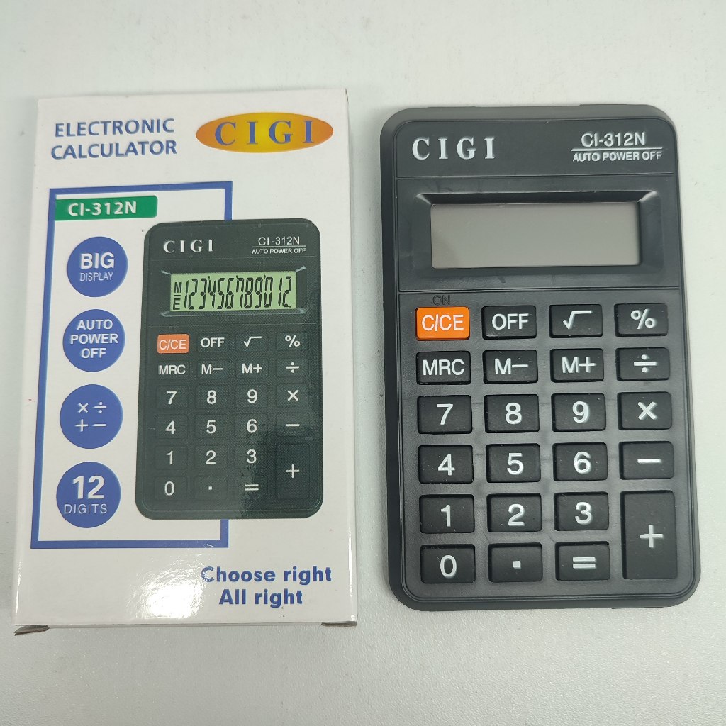 

Calculator CIGI CI-312N| Kalkulator Mini 12 Digit | Kalkulator Dagang, Kasir