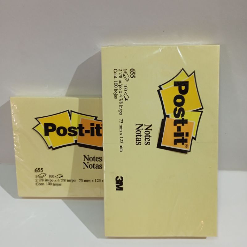 

POST-IT 655 3M isi 100 lembar 73mm x 123mm / pcs