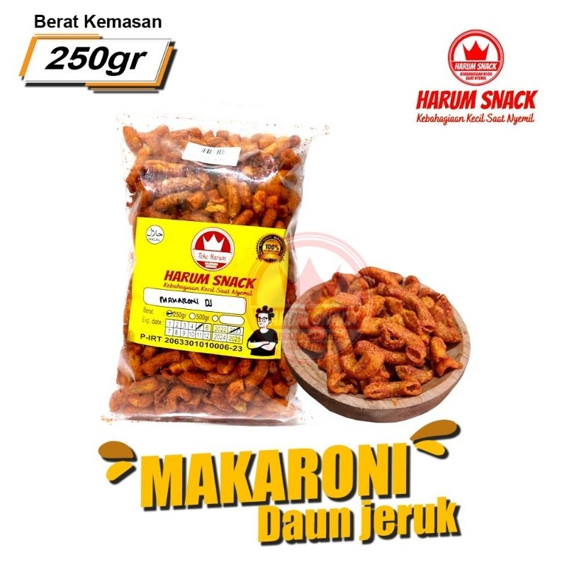 

MAKARONI PEDAS DAUN JERUK 250 Gram [Harum Snack Official]