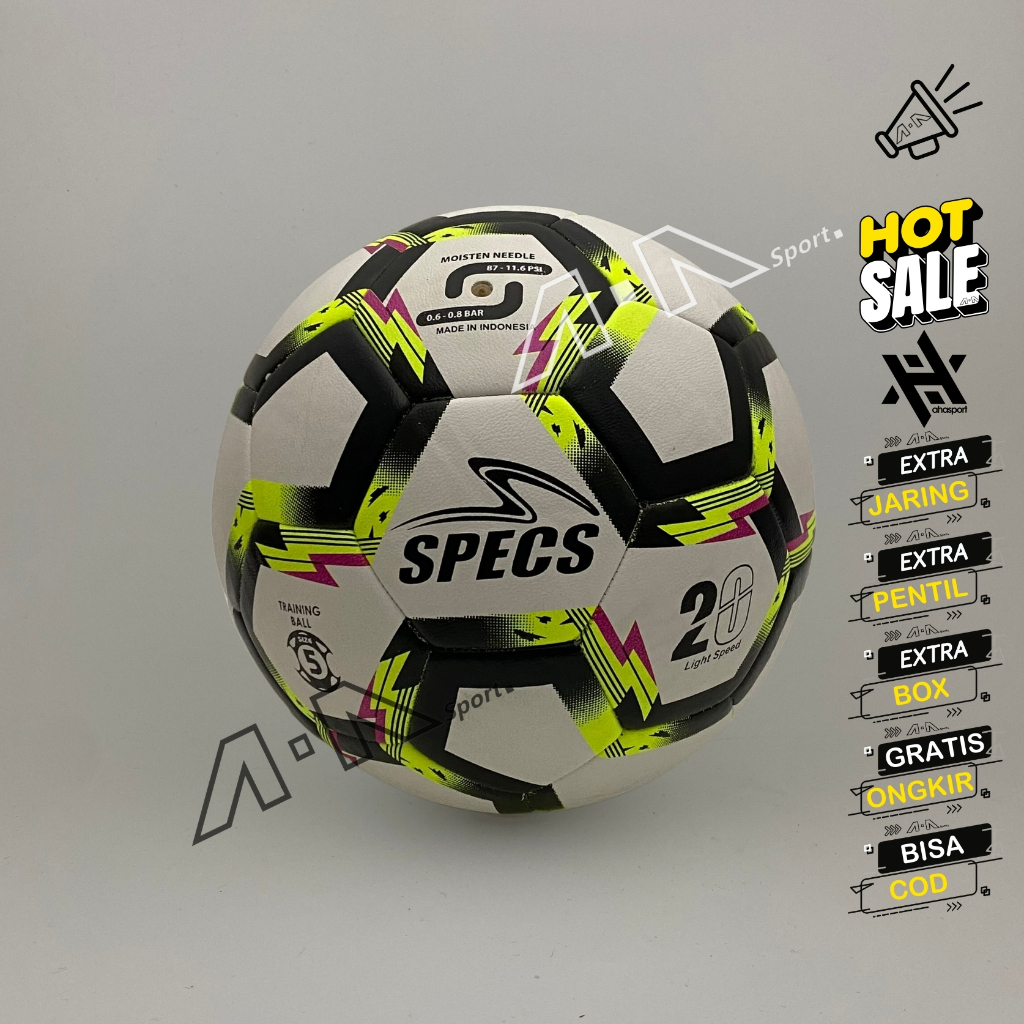Bola kaki size 5 Bola sepak SPECS LIGHTSPEED 20 bola kaki SPECS LIGHT SPEED 20 size 5