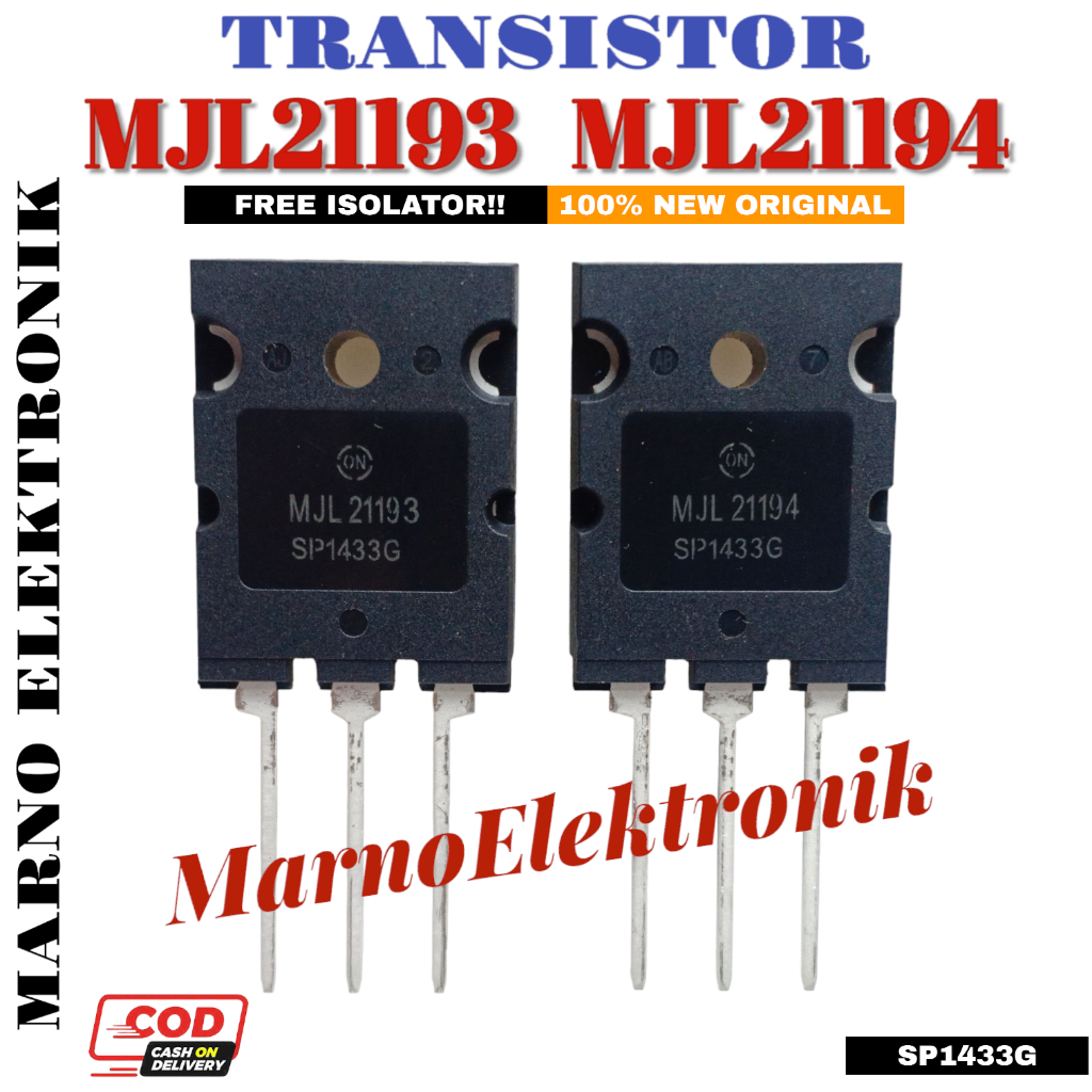 TR TRANSISTOR MJL21193 MJL21194 MJL 21193 21194 ASLI ORIGINAL ORI