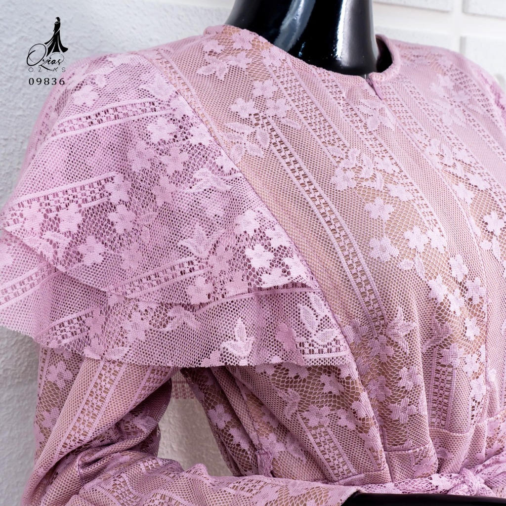 Ozias - Gamis Brokat Garden Lace 09836 Ld 105-1