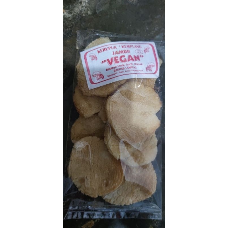 

Kemplang Jamur Vegan + Sambal