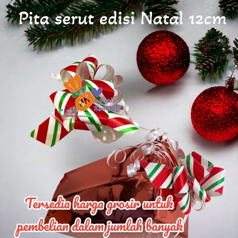 

Pita serut Natal, pita hias kado Natal, pita kado