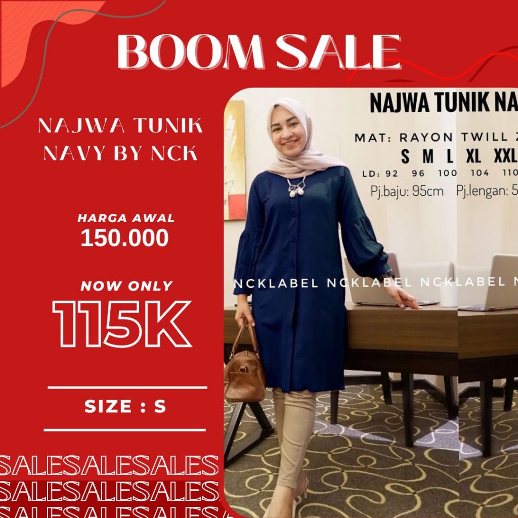 Tunik Rayon Najwa Tunik by NCK LABEL