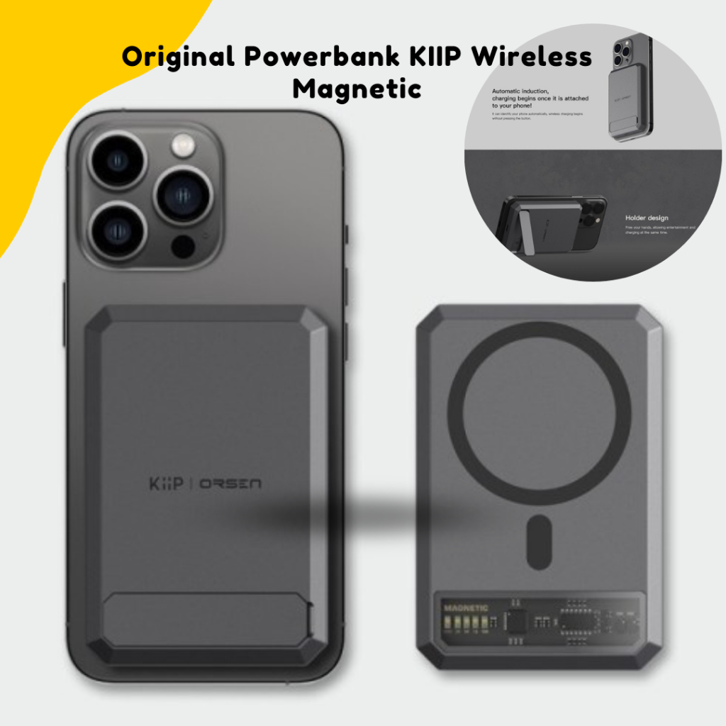 Original Powerbank KIIP Wireless Magnetic Magsafe 10000 mAh