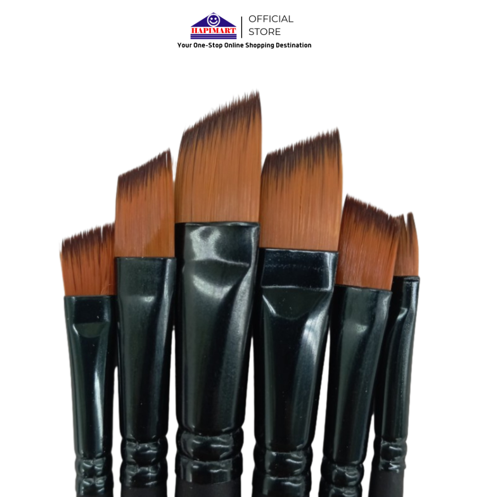 

Kuas Gambar Set 6 pcs/Brush Kuas Cat Air Cat Minyak Lukis