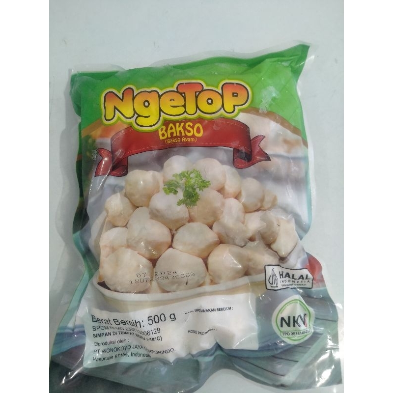 

Bakso Ayam Ngetop 500gr/Ngetop Bakso Ayam Kerikil