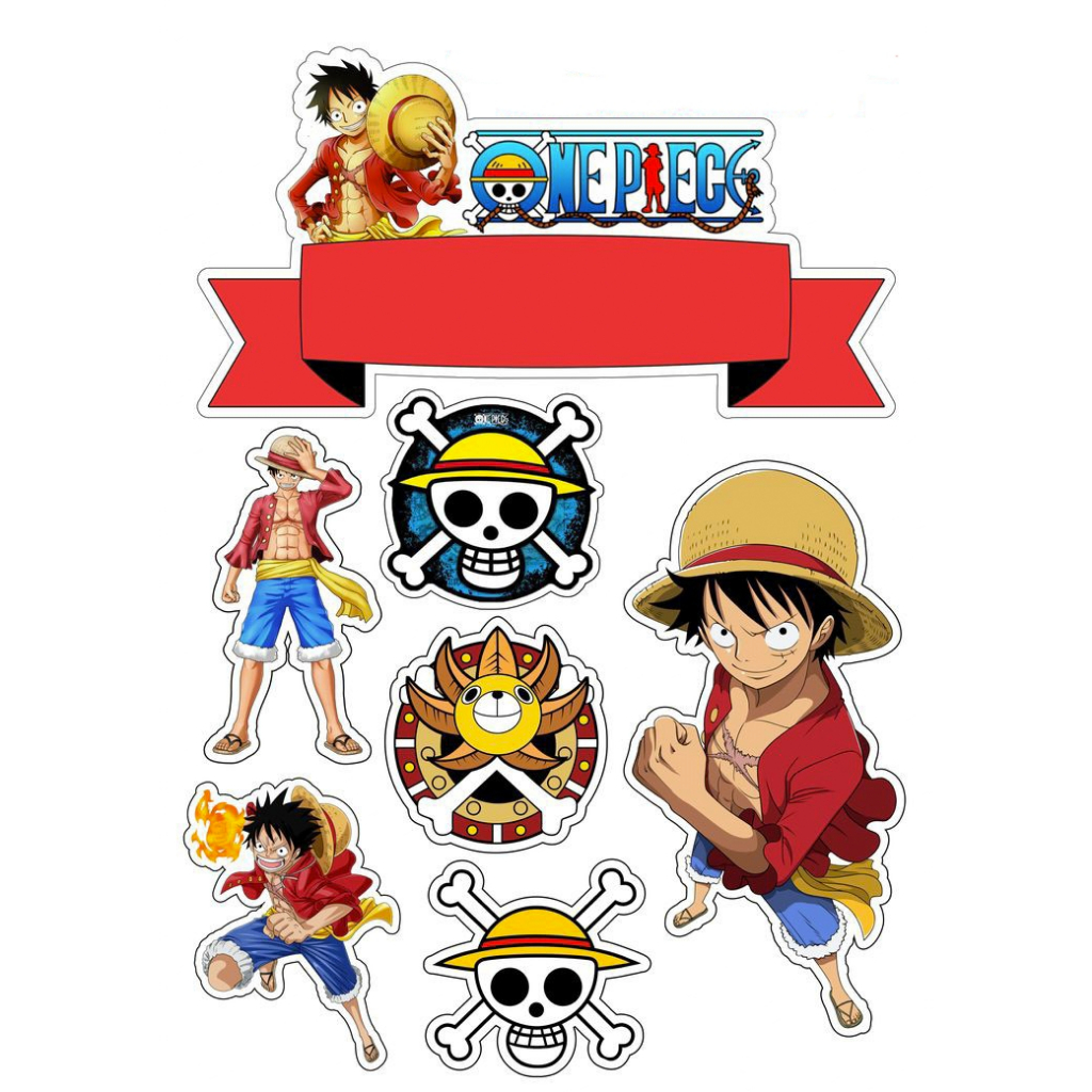 Topper Cake Ultah Karakter One Piece
