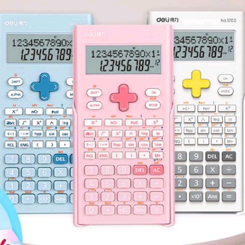 

Deli Calculator Scientific Kalkulator 240 Fungsi Kalkulasi 3 Warna 1700 perlengkapan sekolah ATK alat tulis Stationary terbaru