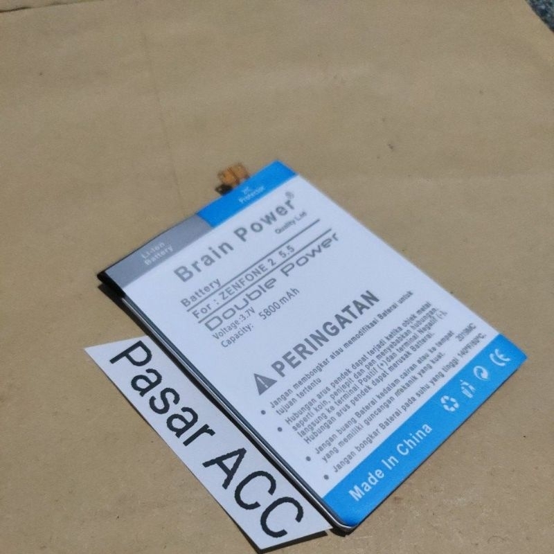Baterai Batre HP Asus zenfone 2 5.5 C11P1424 X007D ZB552KL Z00AD  Z008D ZE550ML ZE551ML Double Power