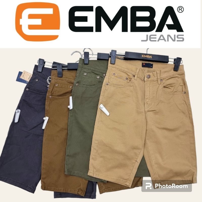 EMBA Jeans - Celana Pendek Bronson Slim 4 warna ORIGINAL 100%