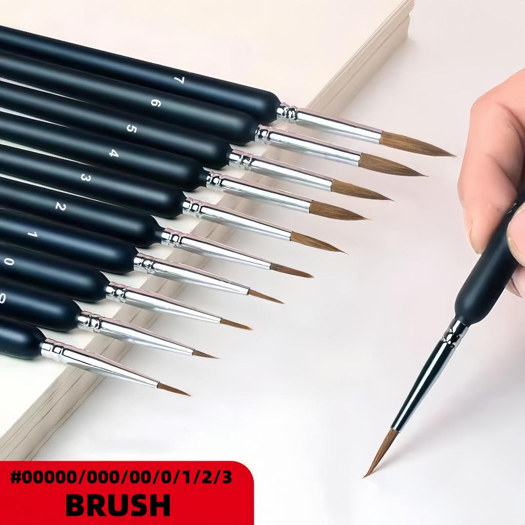 

Kuas Lukis Cat Air Bulu Serigala Profesional / Professional Pen-Type Round Watercolour Wolf Hair / Bristles Painting