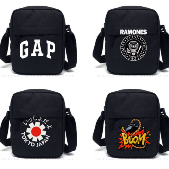 Sling Bag / Slingbag Pria Wanita / Tas Selempang Mini Slempang Semi Canvas / Slingbag motif gap toky