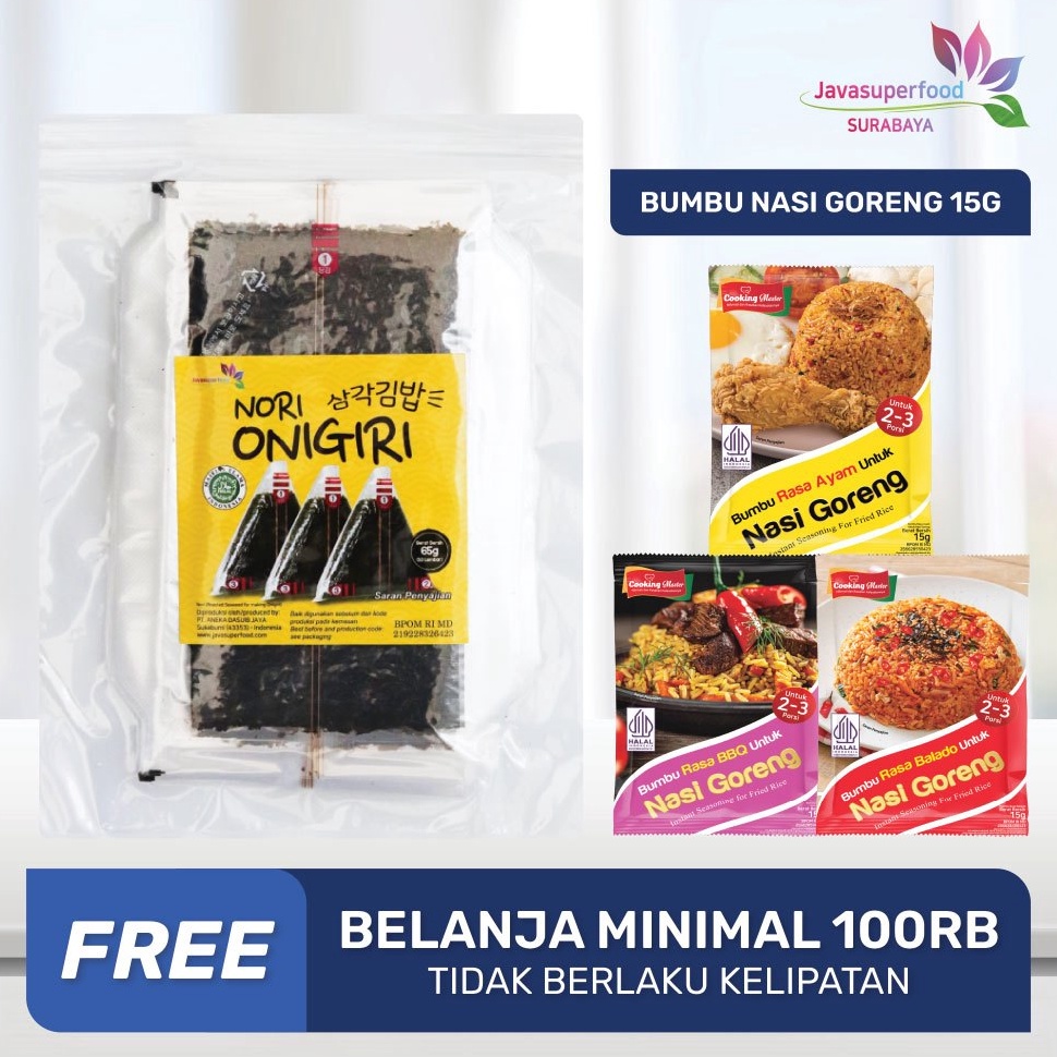 

UC97 NORI ONIGIRI | Nori Wrapper Khusus Bungkus Nori Triangle / Sushi Nori (ISI 10,20,50 Lembar) ✸Murah