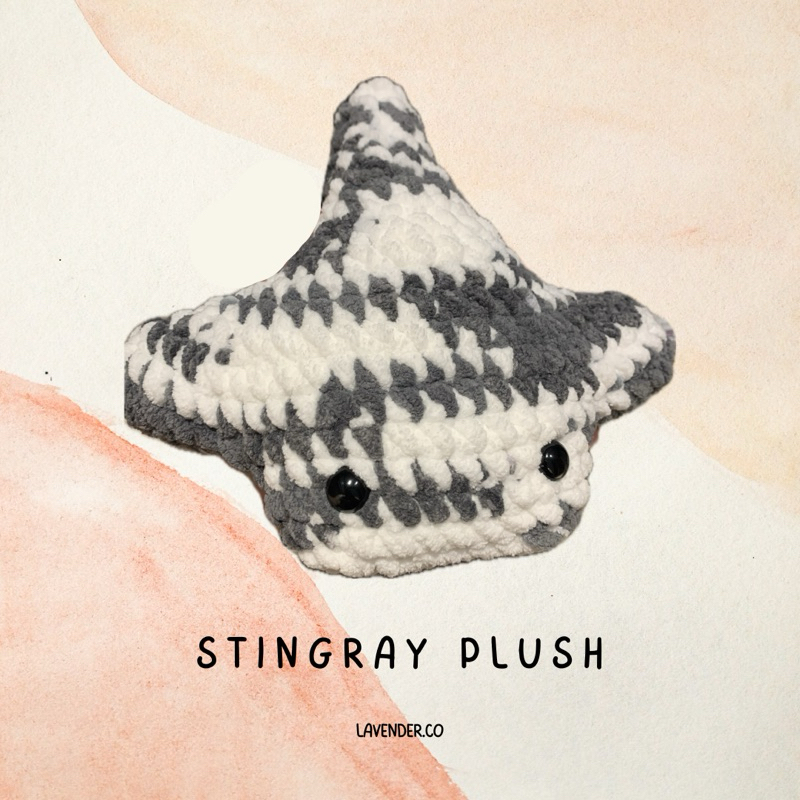 Boneka Pari / Stingray Plush / Plushies / Stingray Crochet / Amigurumi
