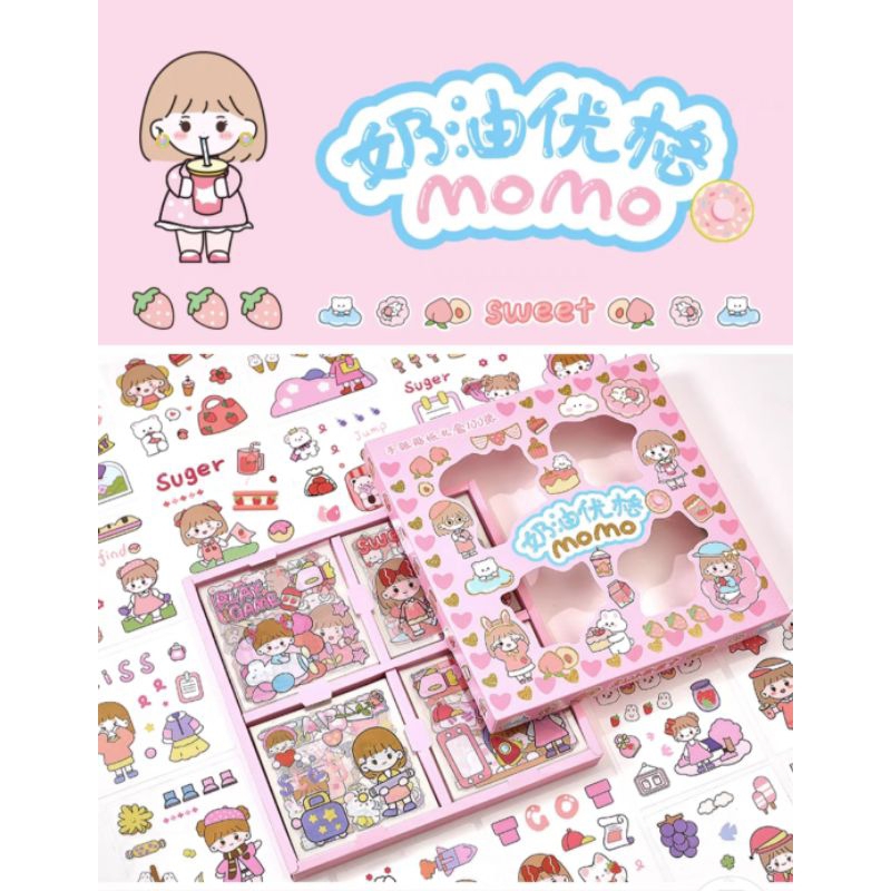 

stiker momo 100lembar anti air stiker kartun lucu