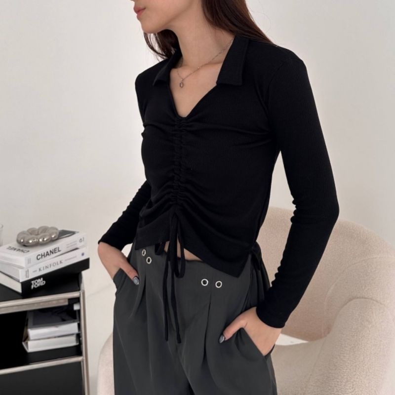 atasan crop kiana top