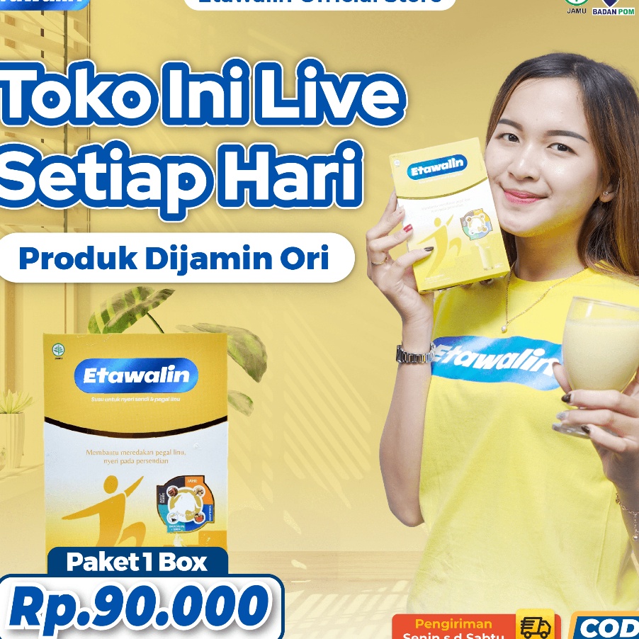 

RKDR7609 XG34448 Etawalin Susu Kambing Etawa Solusi Asam Urat dan Nyeri Sendi Official 1 Box