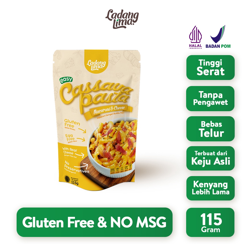

FVKVD Pasta Mac and Cheese 115g - Pasta Gluten Free Ladang Lima ➽COD