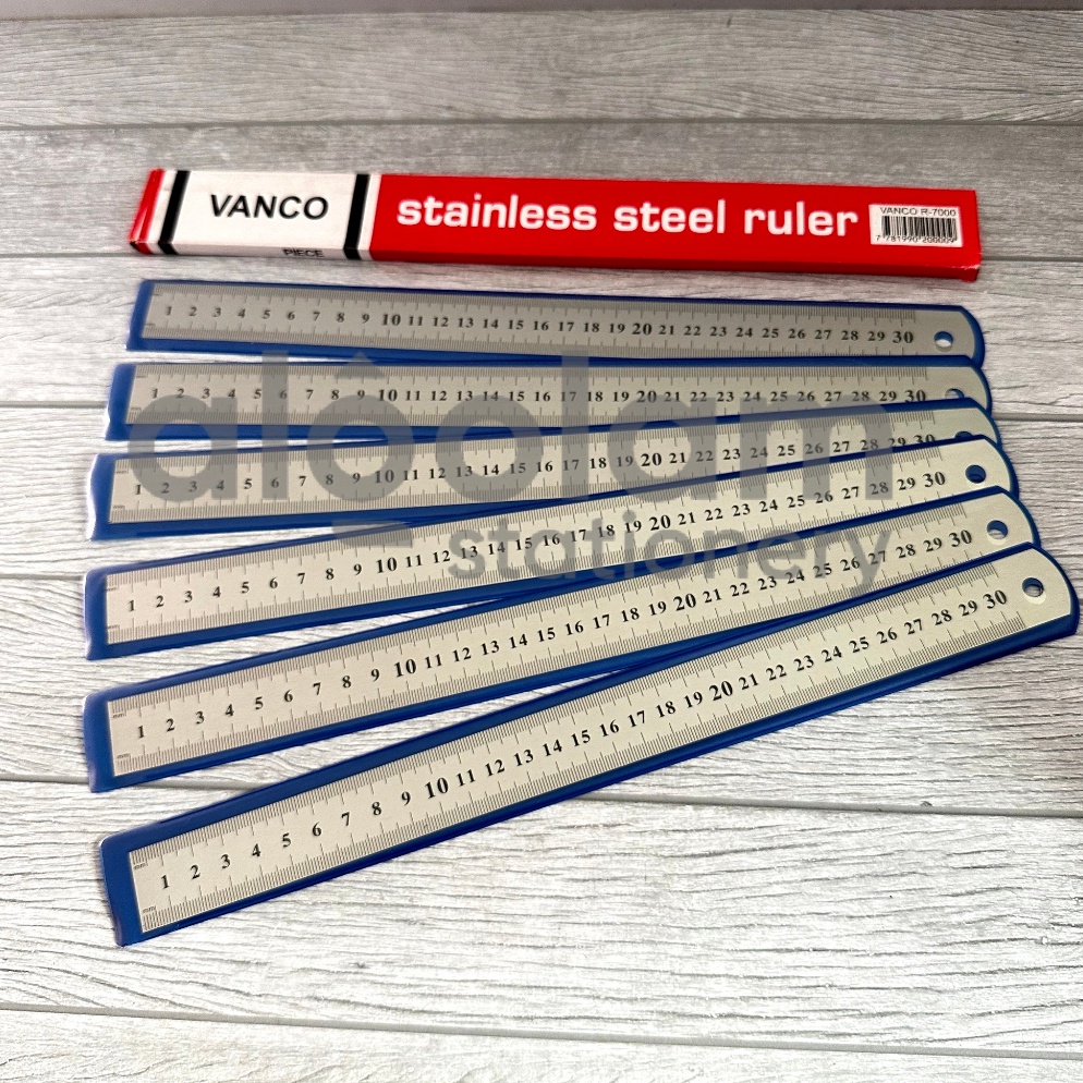 

➚ SELUSIN ( 12 PCS ) Penggaris Besi Elastis Van-Art 30 Cm Serba Murah (⌒