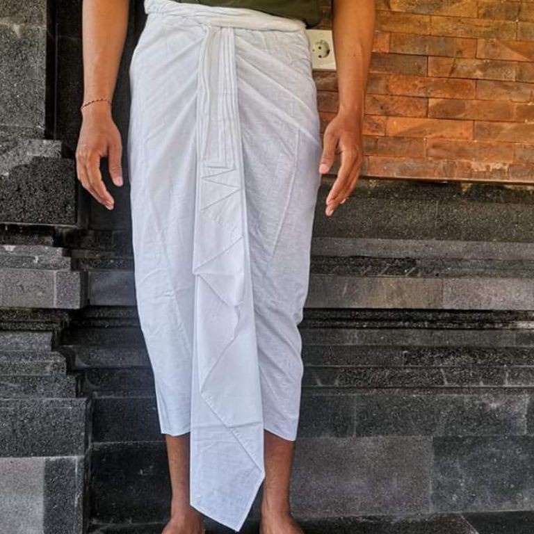 PA45 KAMEN BALI PRIA KANCUT SETENGAH JADI || HITAM & PUTIH KUNING MERAH|| KAMEN BALI 49