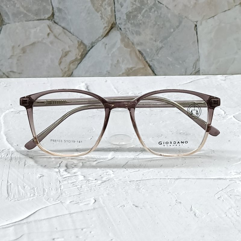 Frame Kacamata Giordano pria Wanita Pria Bahan lentur kualitas standard Optik Paket Lensa