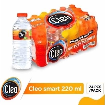 

AIR MINERAL MERK CLEO 220 ML ISI 24 BOTOL - AIR KEMASAN CLEO - AIR MINERAL MINI