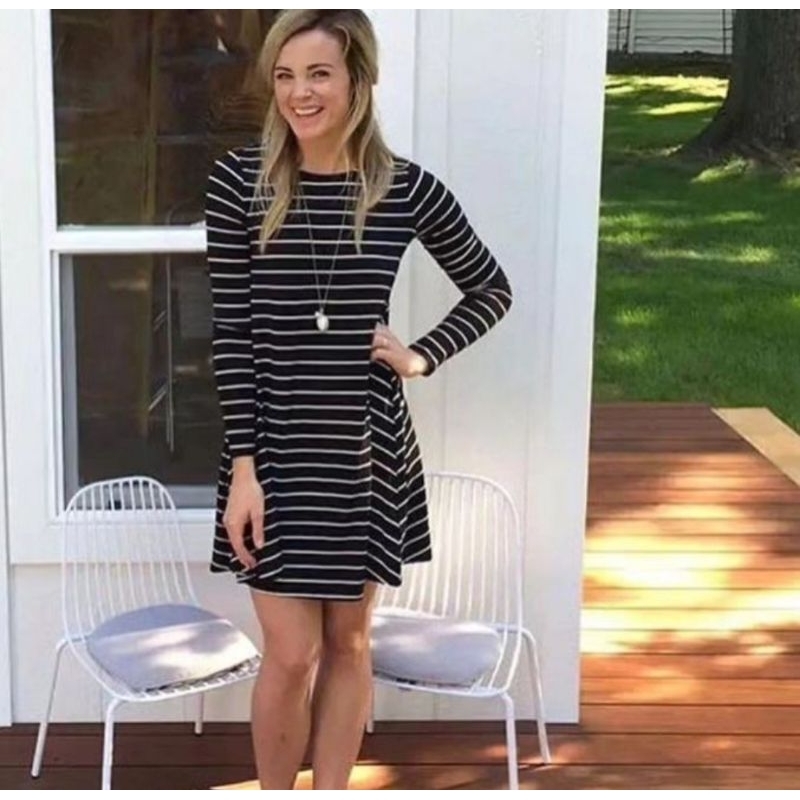 OLD NAVY JERSEY KNIT SWING DRESS/hnm dress balon