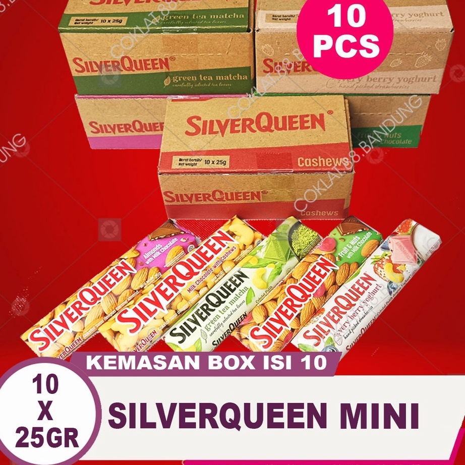 

( ﾟдﾟ) SILVERQUEEN 1 BOX 25GR 10 PCS, COKLAT SILVER QUEEN 25GR METE 1 DUS, SILVERQUEEN CHUNKY BAR 30GR ヿ