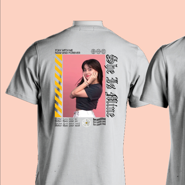 Kaos Baju CUSTOM FOTO STREETWEAR BISA REQUES DESIGN PACAR KALIAN  Kaos Bucin / Atasan Kaos / Kaos De