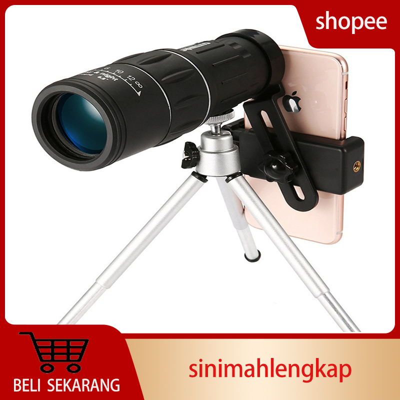 [Baru] Lens Kamera Tele Zoom Hp Teropong Monocular Dengan Lensa Optical Glass - Melihat Jarak Jauh