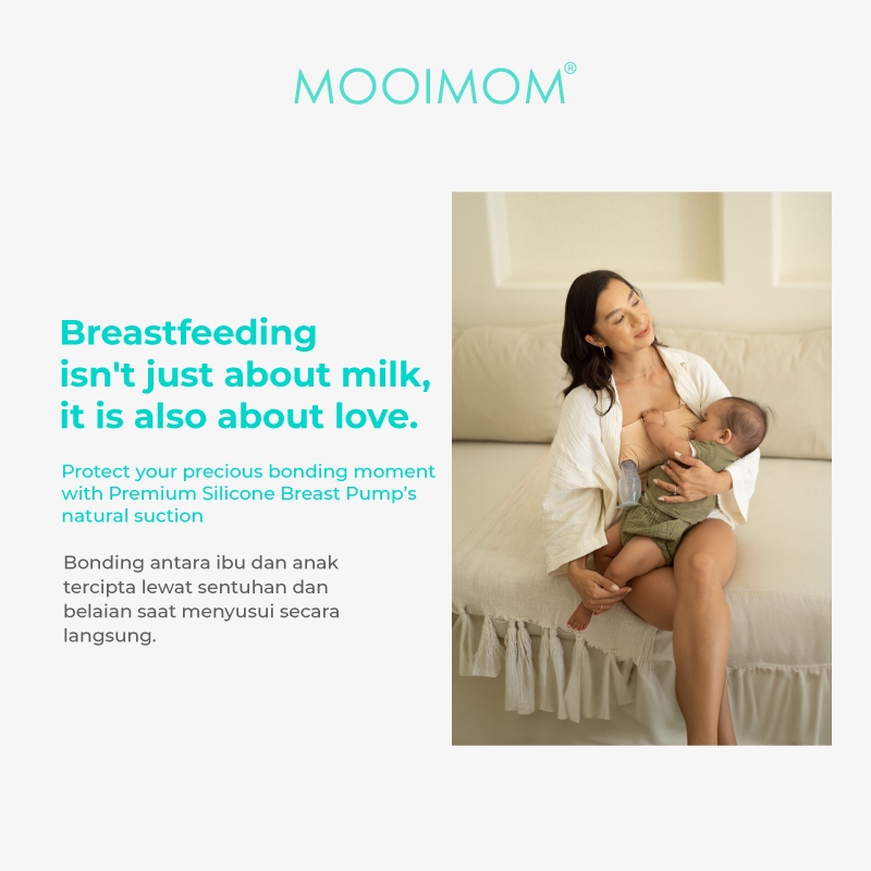 MOOIMOM Premium Silicone Breast Pump Package - Penampung ASI Silikon Premium