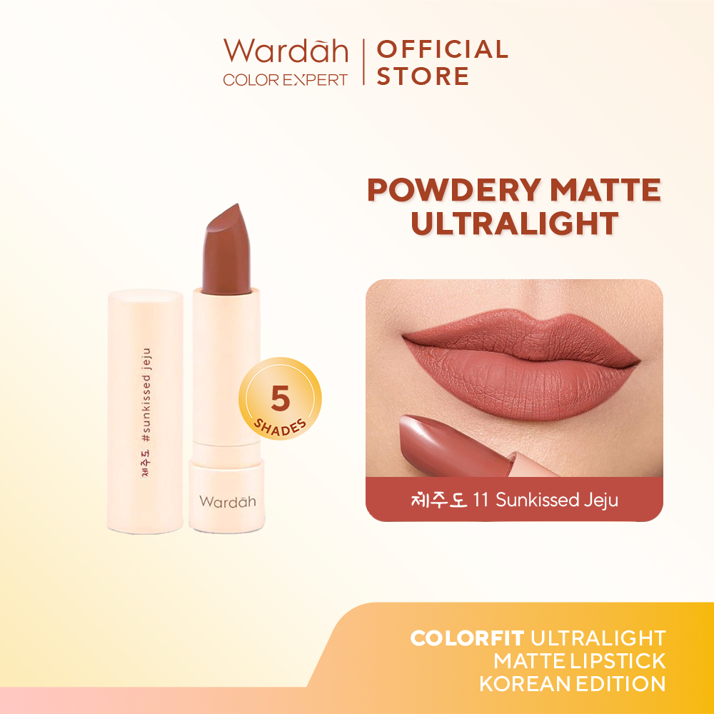 WARDAH Colorfit Ultralight Matte Lipstick - Korean Limited Edition - Lipstick Tahan Lama Hingga 8 Ja