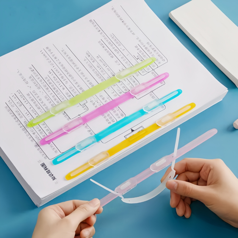 

Folder atom lubang ganda berwarna/klip pengikat file folder/pengikat siswa/klip pengikat lubang ganda plastik -YuanYuan-Mell