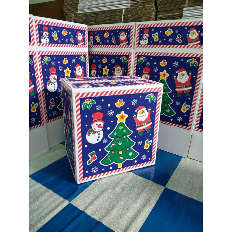 Kardus Box Kotak Dus Kemasan Paking Hampers Parcel Hadiah Natal Uk L