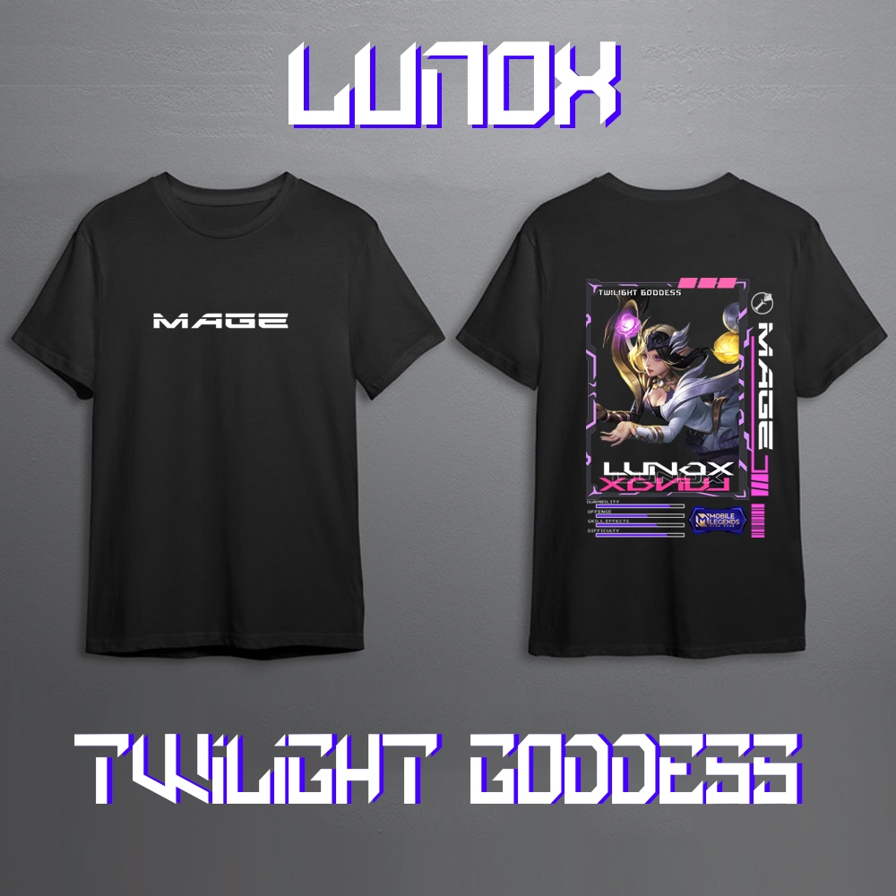 Kaos Pria Mobile Legend Hero LUNOX FIGHTER Skin Keren//Kaos Mobile Legend//Kaos ML//Kaos Skin