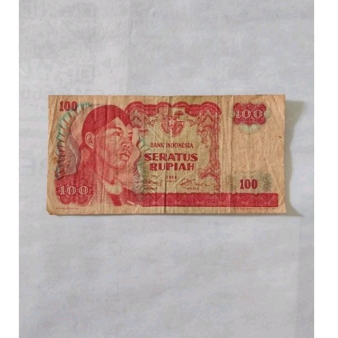 uang kuno - uang langka - uang 100 rupiah jendral Sudirman