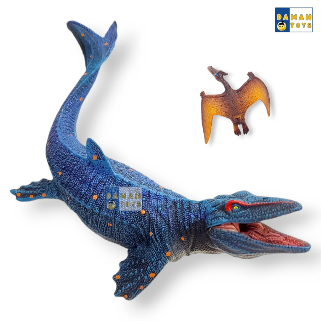 Figure DInosaurus Mosasaurus vs Pterosaurus Dino