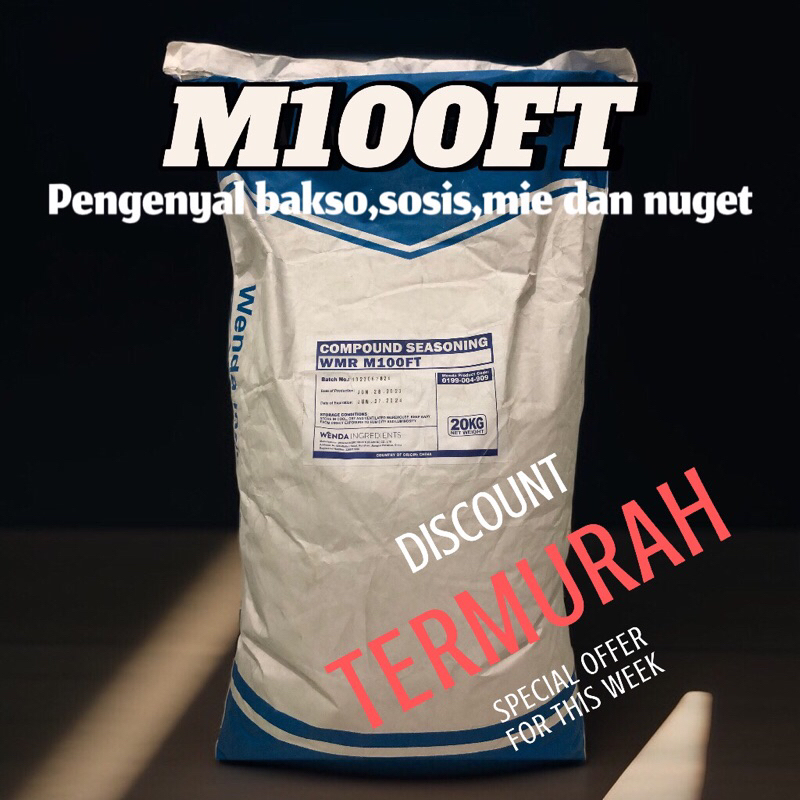 

(20kg)/(1zack) M100FT (1kg) - Pengenyal Dimsum & Siomay | Pengering Bakso | Meningkatkan kekenyalan & kepadatan bakso, sosis, otak-otak, dll | Serbuk Protein | Pengganti Putih Telur | Solusi adonan encer