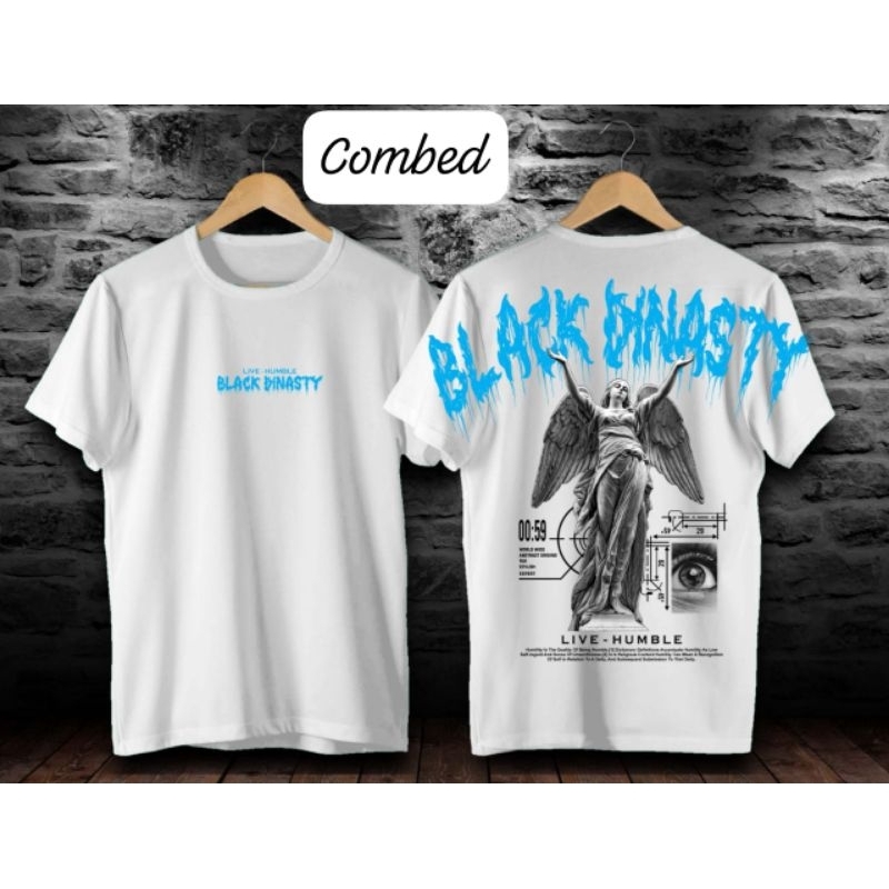 Baju Kaos Black Dinasty Hitam Putih / Kaos Pria Keren Kekinian / Baju Pria / Kaos Pria