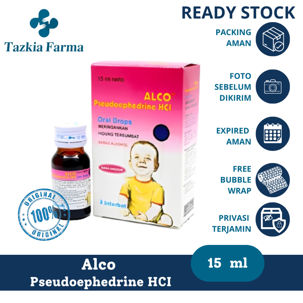 Alco Pseudoephedrine HCI Sirup | Alco Drop | Obat Pilek