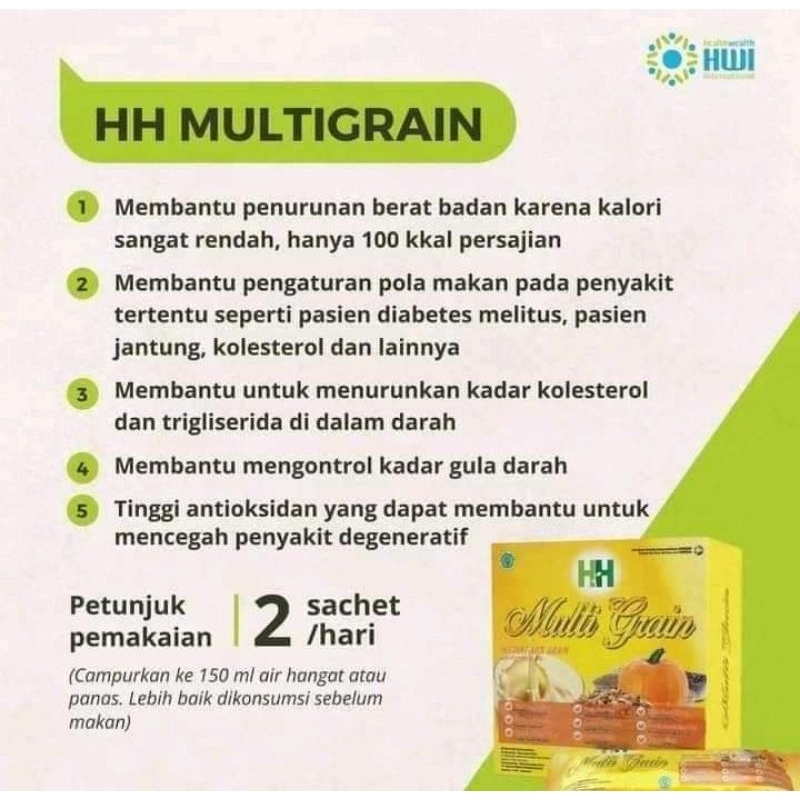 HH multigrain HWI untuk Diet,Diabetes,Kolestrol dll