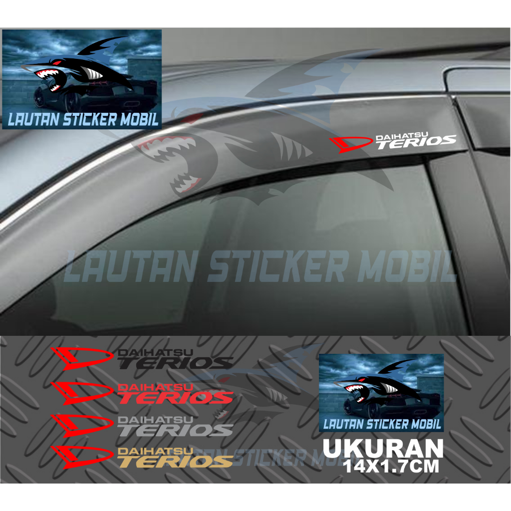 stiker talang air mobil terios cutting sticker talang air mobil daihatsu terios