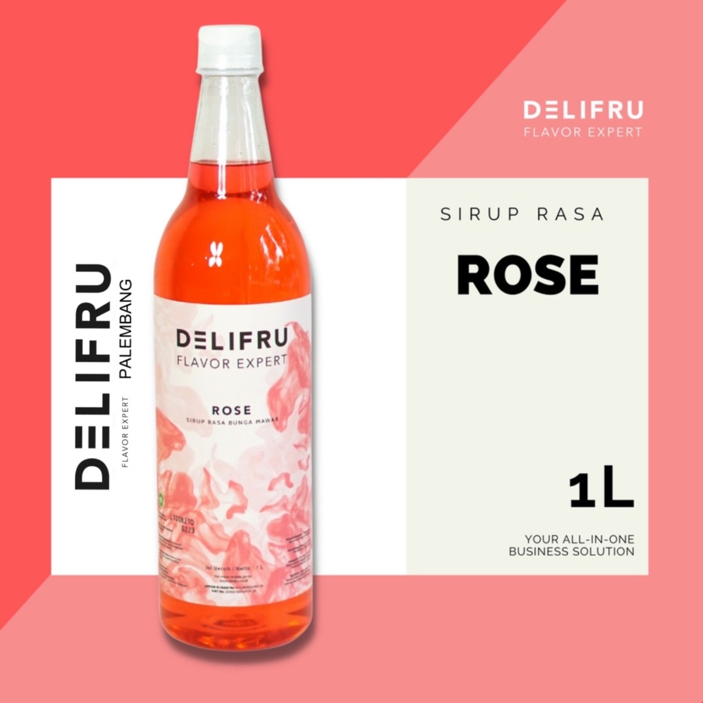 

Delifru Syrup Rose - Sirup Mawar 1 Liter