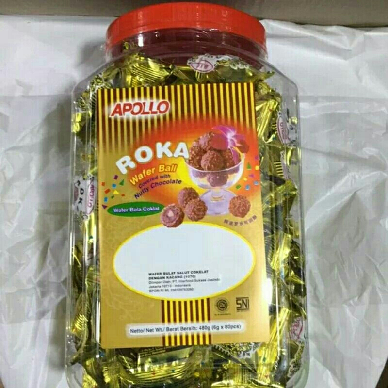 roka wafer ball coklat