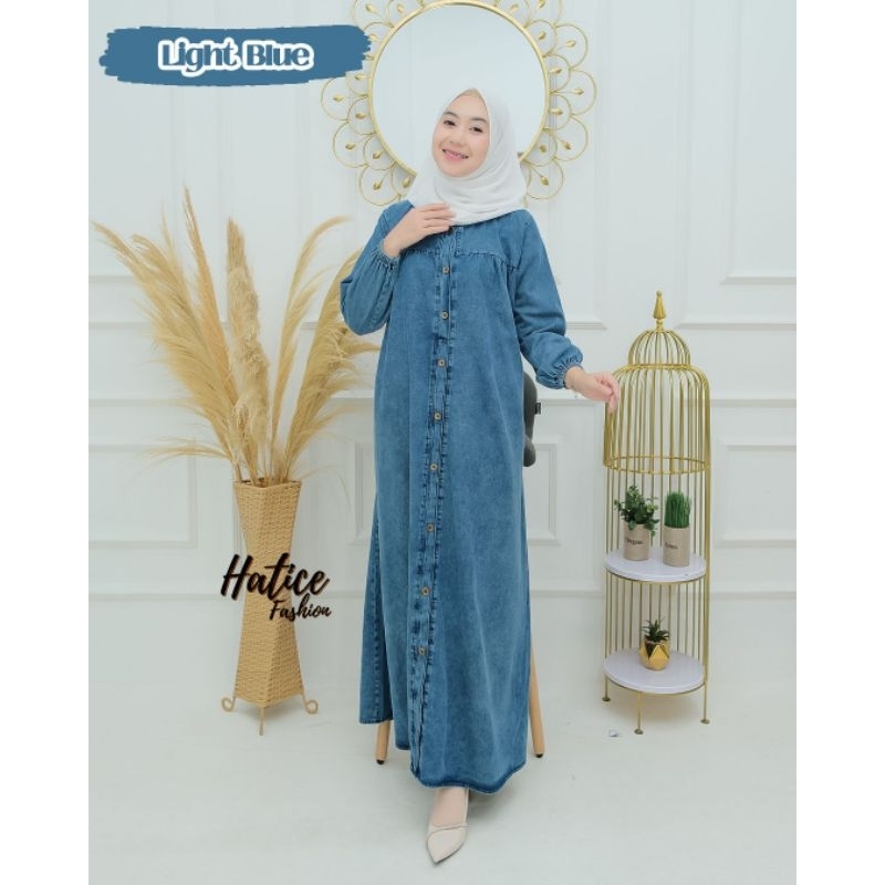 Midi dress jeans terbaru brand hatice