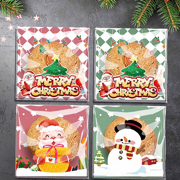 

MODEL FLY863 PLASTIK COOKIES OPP EDISI NATAL 10 X 10 CM / PLASTIK KEMASAN MAKANAN / HAMPERS MERRY CHRISTMAS