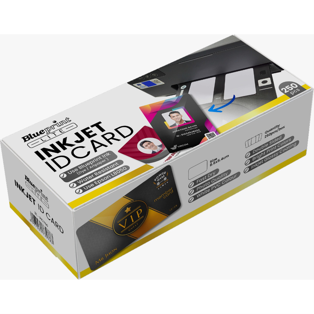 

Kartu Printable inkjet id card blueprint 8.6x5.4 760 RB9